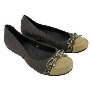 crocs slip resistant flats